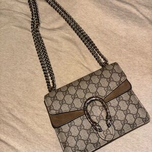 Gucci Beige and Brown Shoulder Bag